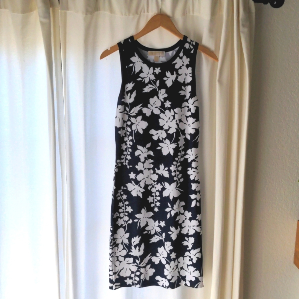 Michael Kors Floral Navy Dress